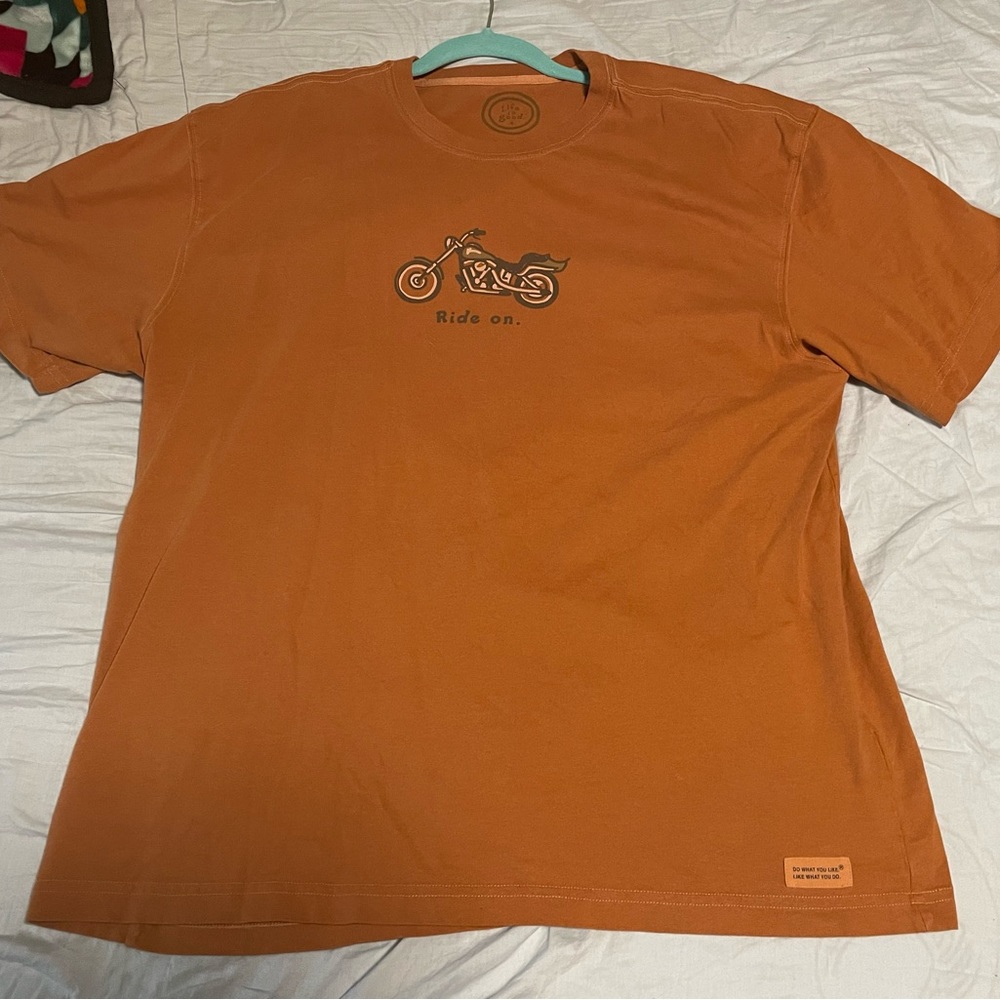 Life is Good Motorcycle Ride On Shirt XL